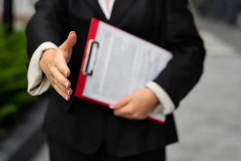 a woman lawyer ready to help a client victim of lemon car